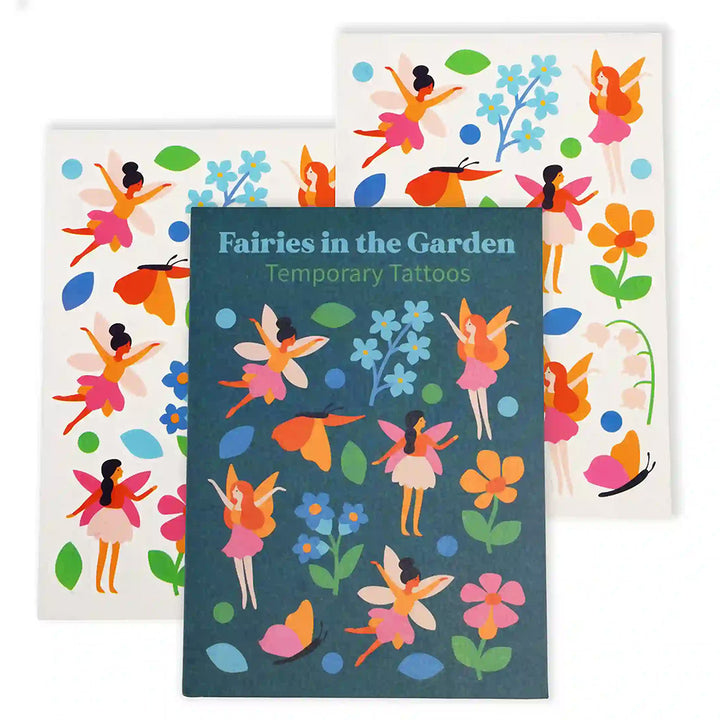 Fairies in the Garden | Temporary Tattoos | Pack of 2 Sheets | 15x10cm