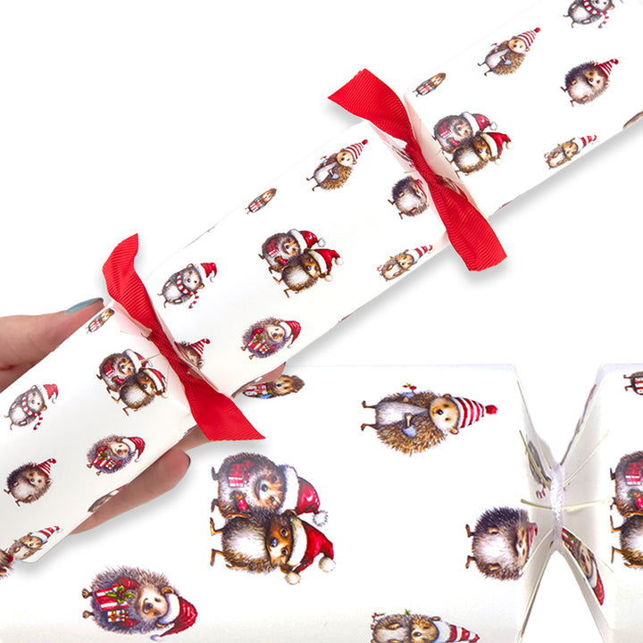 Festive Hedgehogs | Christmas Cracker Making Craft Kit | Make &amp; Fill Your Own