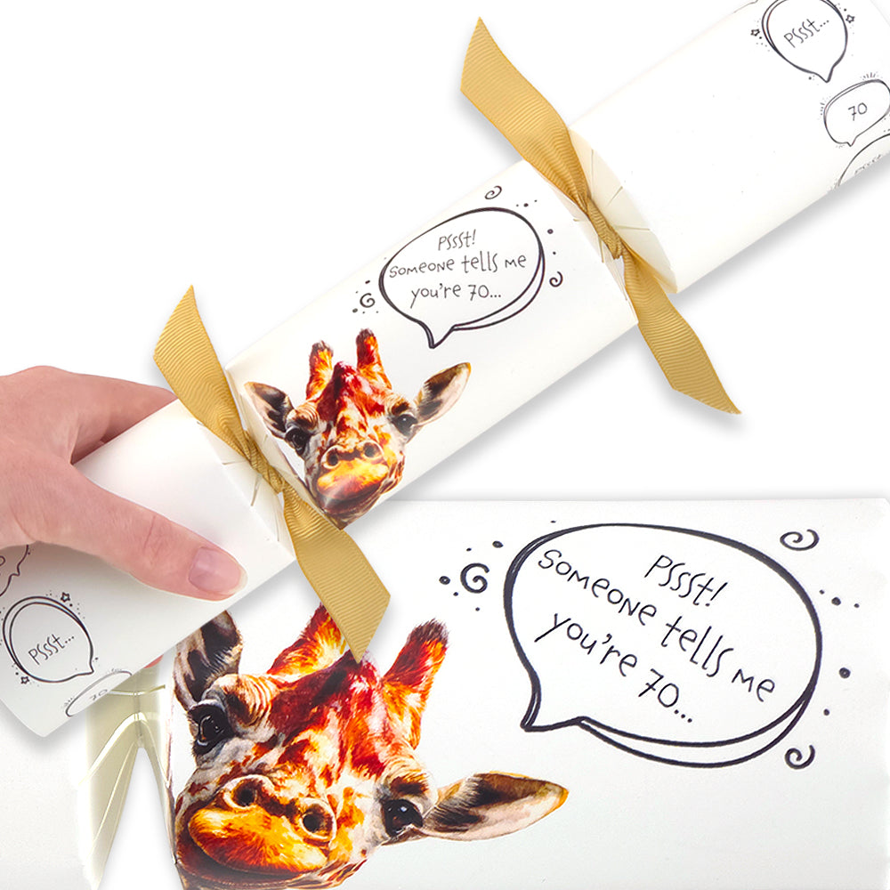 Cheeky Giraffe Milestone Birthday | Cracker Making Craft Kit | Make Your Own