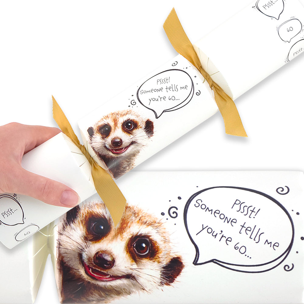 Cheeky Meerkat Milestone Birthday | Cracker Making Craft Kit | Make Your Own
