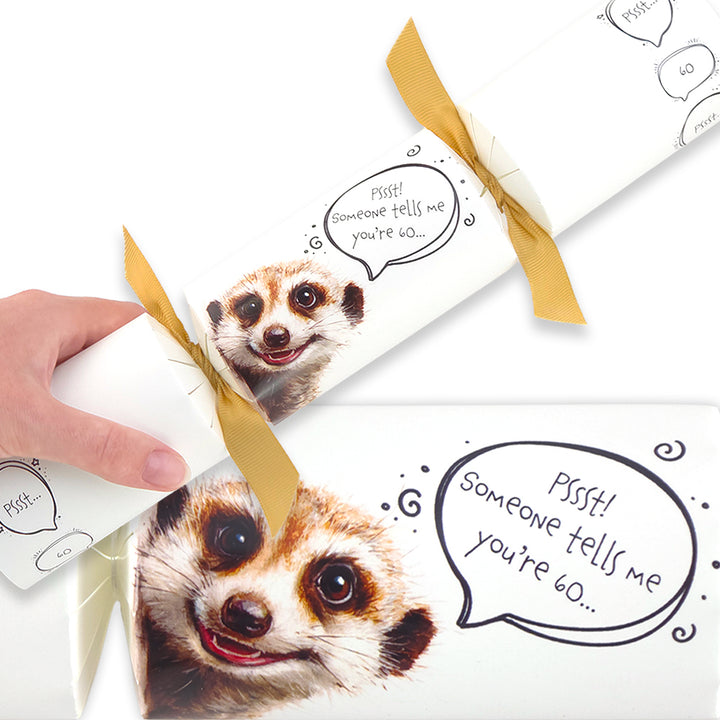 Cheeky Meerkat Milestone Birthday | Cracker Making Craft Kit | Make Your Own