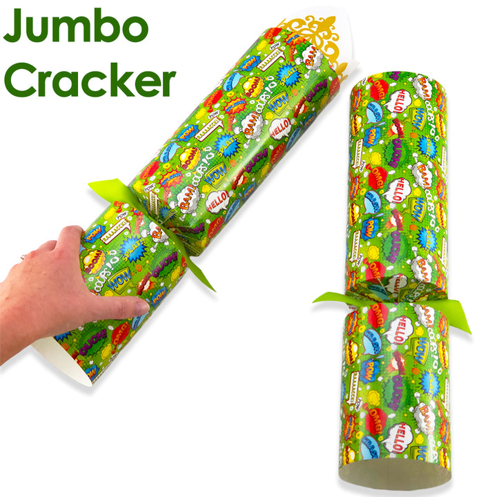 Extra Large &amp; Jumbo | Reusable Keepsake Cracker Making Kit | Neon Superhero