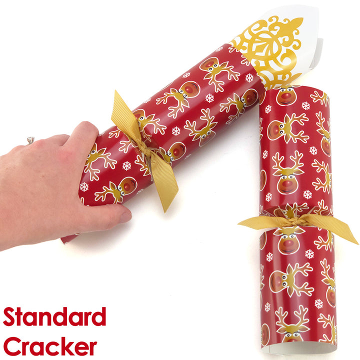 Reusable Keepsake Christmas Cracker Set | Cheery Rudolph | Luxury DIY