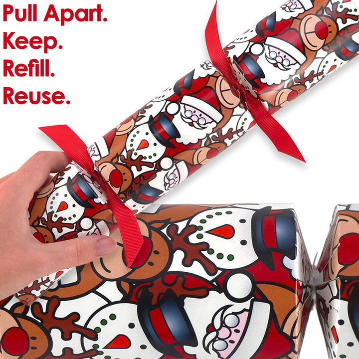 Reusable Keepsake Christmas Cracker Set | Christmas Character | Luxury DIY