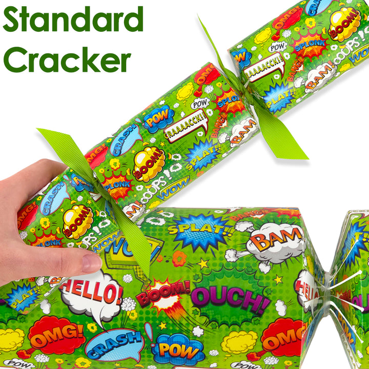 Reusable Keepsake Kids Design Cracker Set | Neon Superhero | Luxury DIY