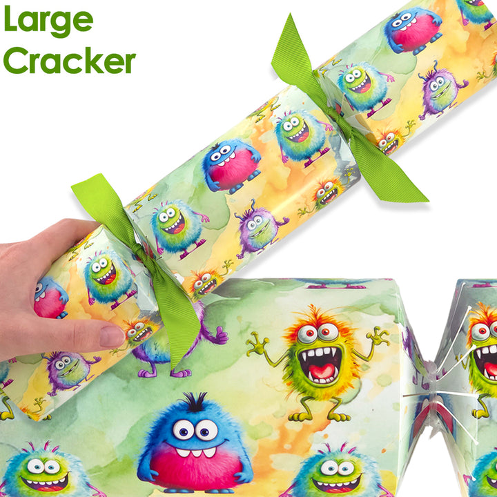 Reusable Keepsake Kids Design Cracker Set | Funny Monsters | Luxury DIY