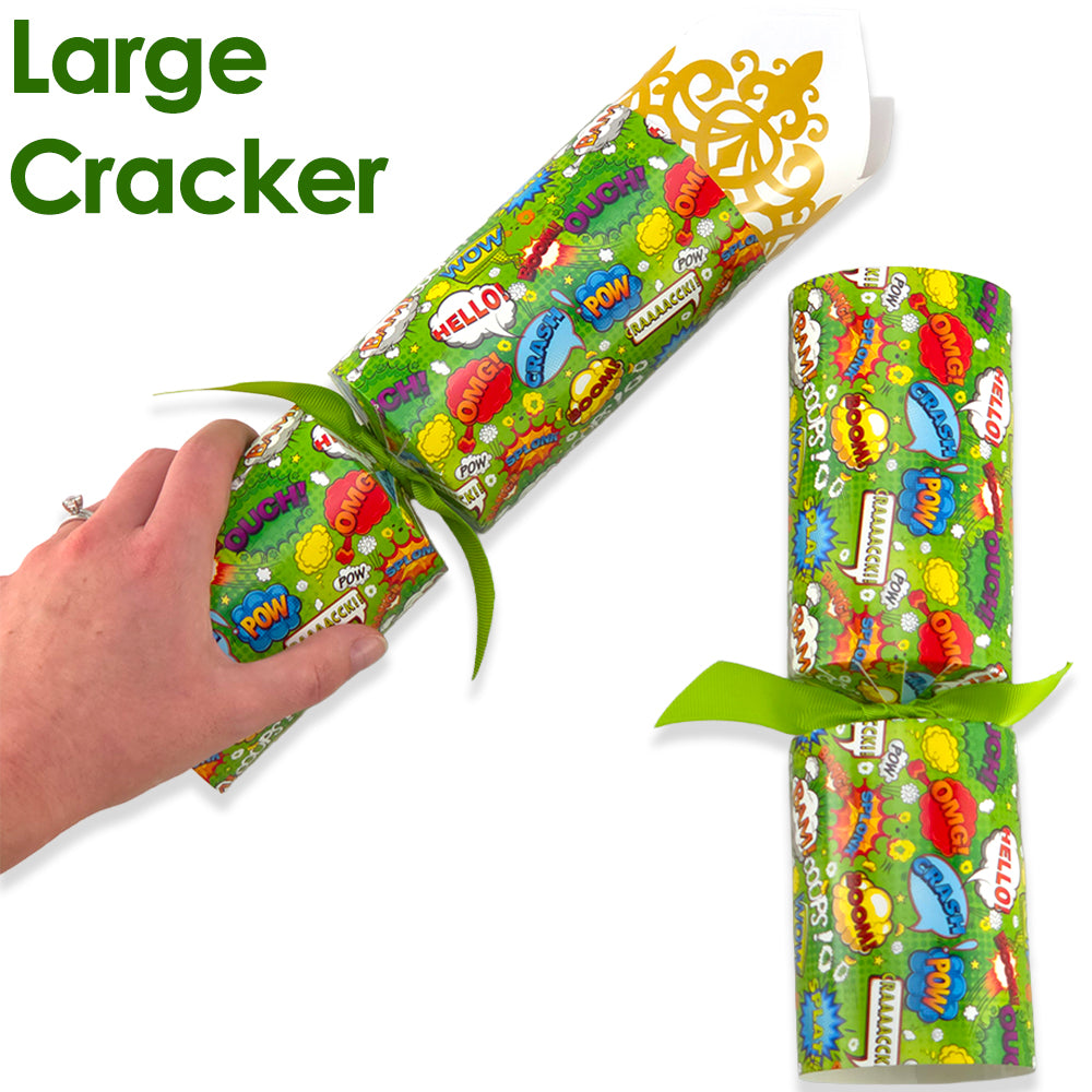 Reusable Keepsake Kids Design Cracker Set | Neon Superhero | Luxury DIY