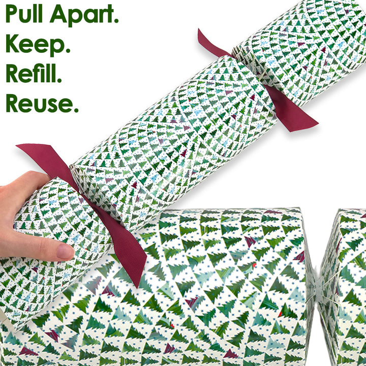 Extra Large &amp; Jumbo | Reusable Keepsake Cracker Sets | Christmas Tree Wave