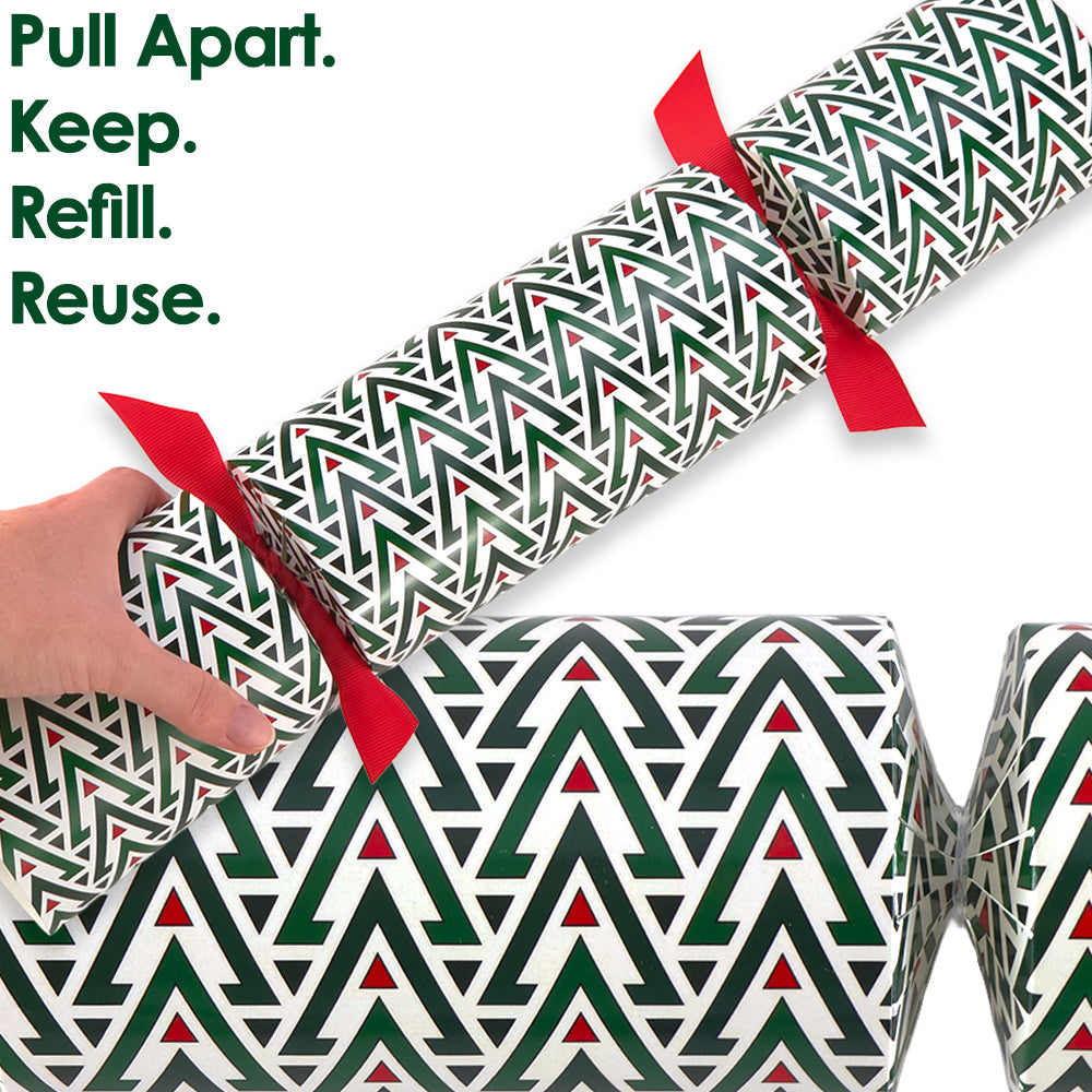 Reusable Keepsake Christmas Cracker Set | Geometric Christmas | Luxury DIY
