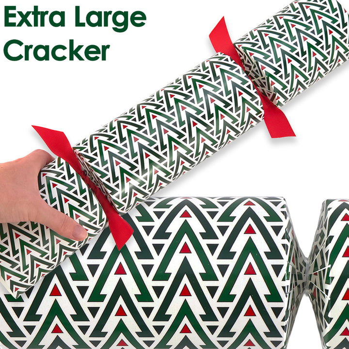 Extra Large &amp; Jumbo | Reusable Keepsake Cracker Kits | Geometric Christmas