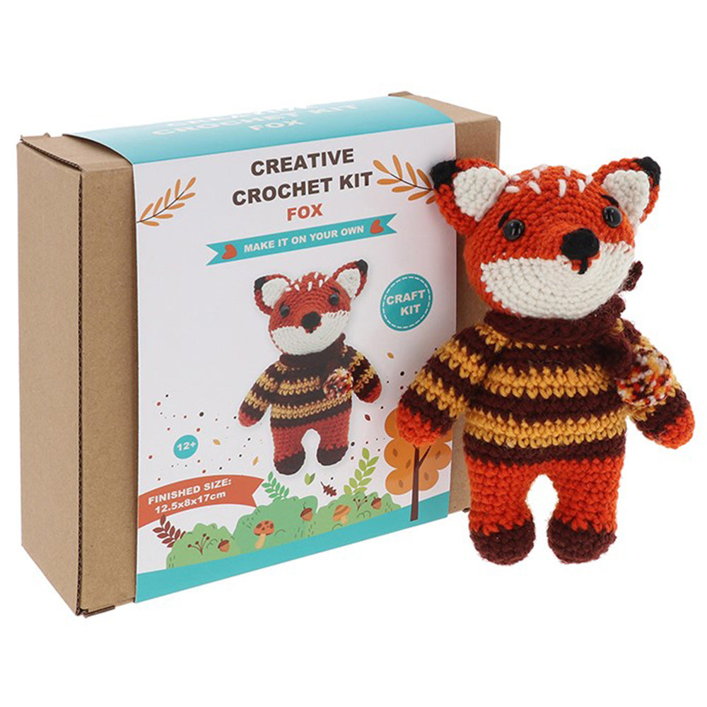 Fox | Complete Crochet Craft Kit | Older Kids & Beginners