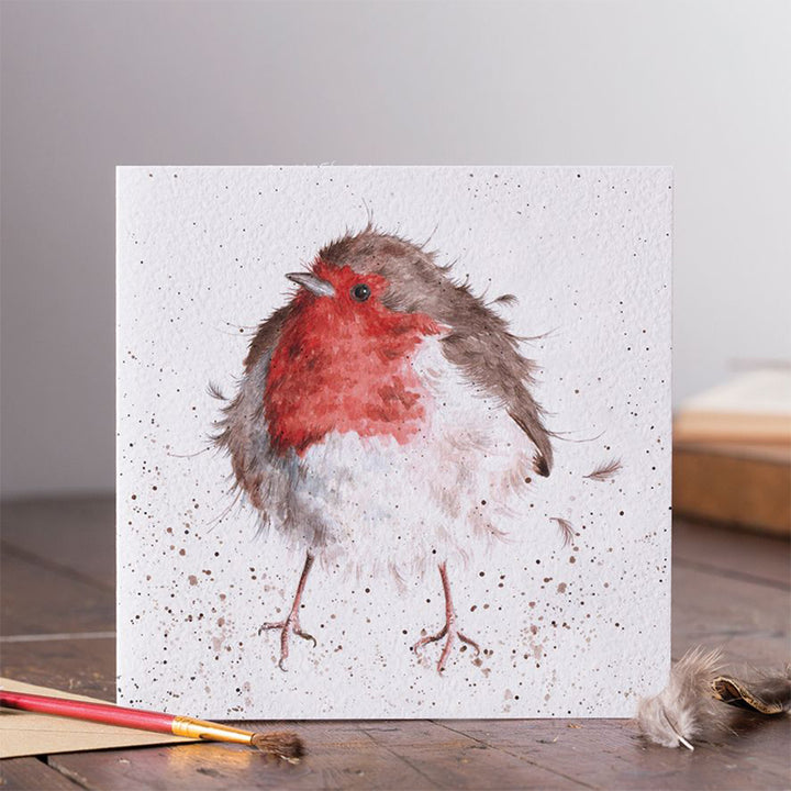 The Jolly Robin | Blank Card | 15x15cm | Wrendale Designs