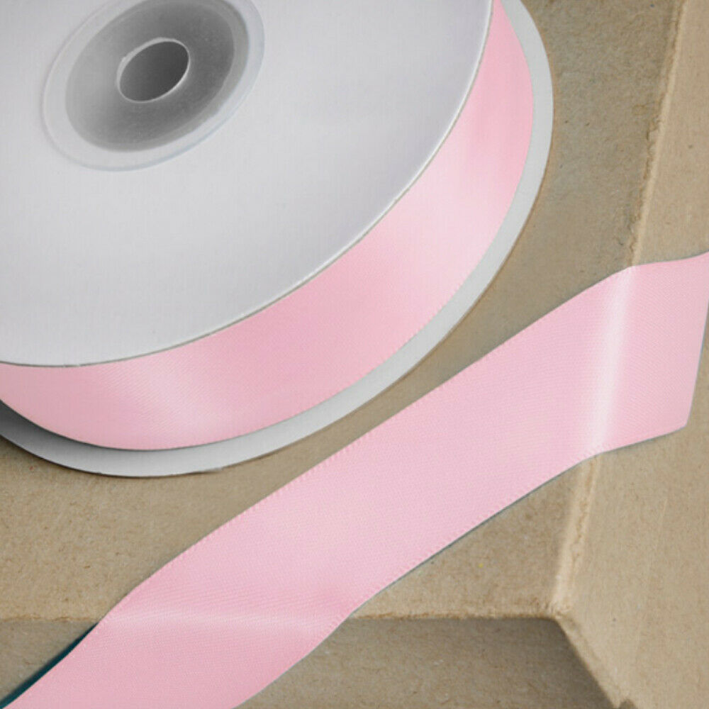 Blossom Pink | 15mm Double Faced Satin Ribbon | 25m Long