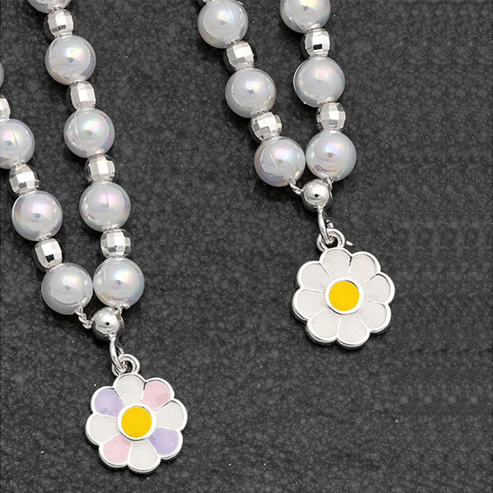 Pretty Pastel Daisy Necklace for Girls | Boxed Jewellery Gift