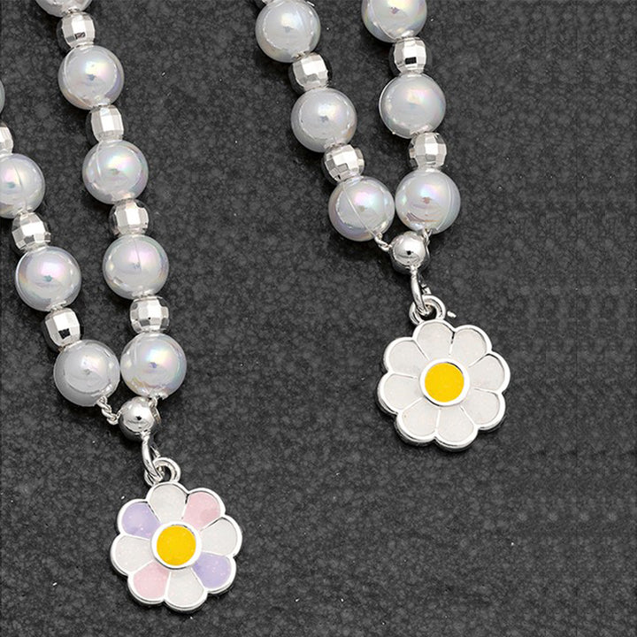 Pretty Pastel Daisy Necklace for Girls | Boxed Jewellery Gift