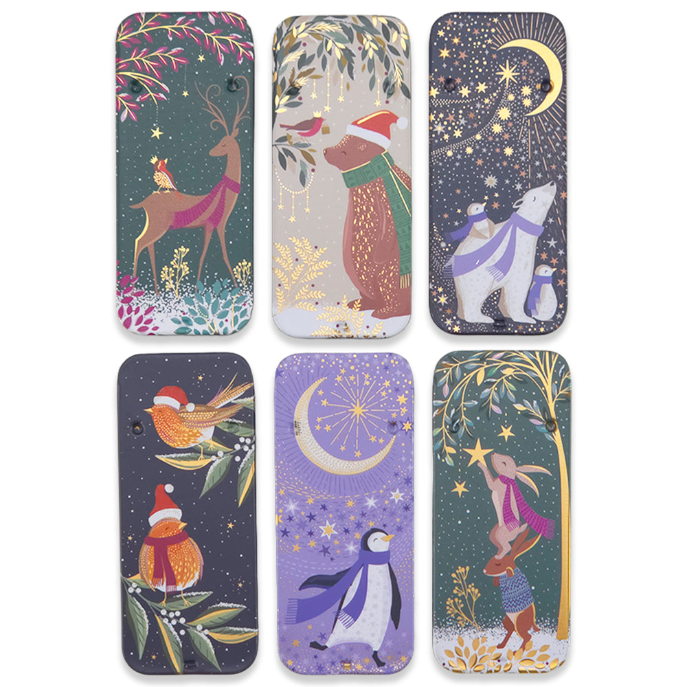 Sara Miller Christmas | Mini Slider Tin | Single | Cracker Filler Gift
