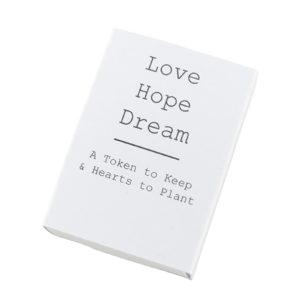 Love Hope Dream | Ceramic Token &amp; Hearts to Plant | Cracker Filler | Little Gift