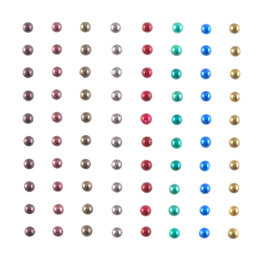 Self Adhesive Gems or Pearls | 4mm | 80 per Sheet | Crafts &amp; Papercrafts