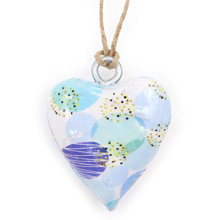 Pretty Heart Wooden Hanging Ornaments | 4cm | Cracker Filler Gift
