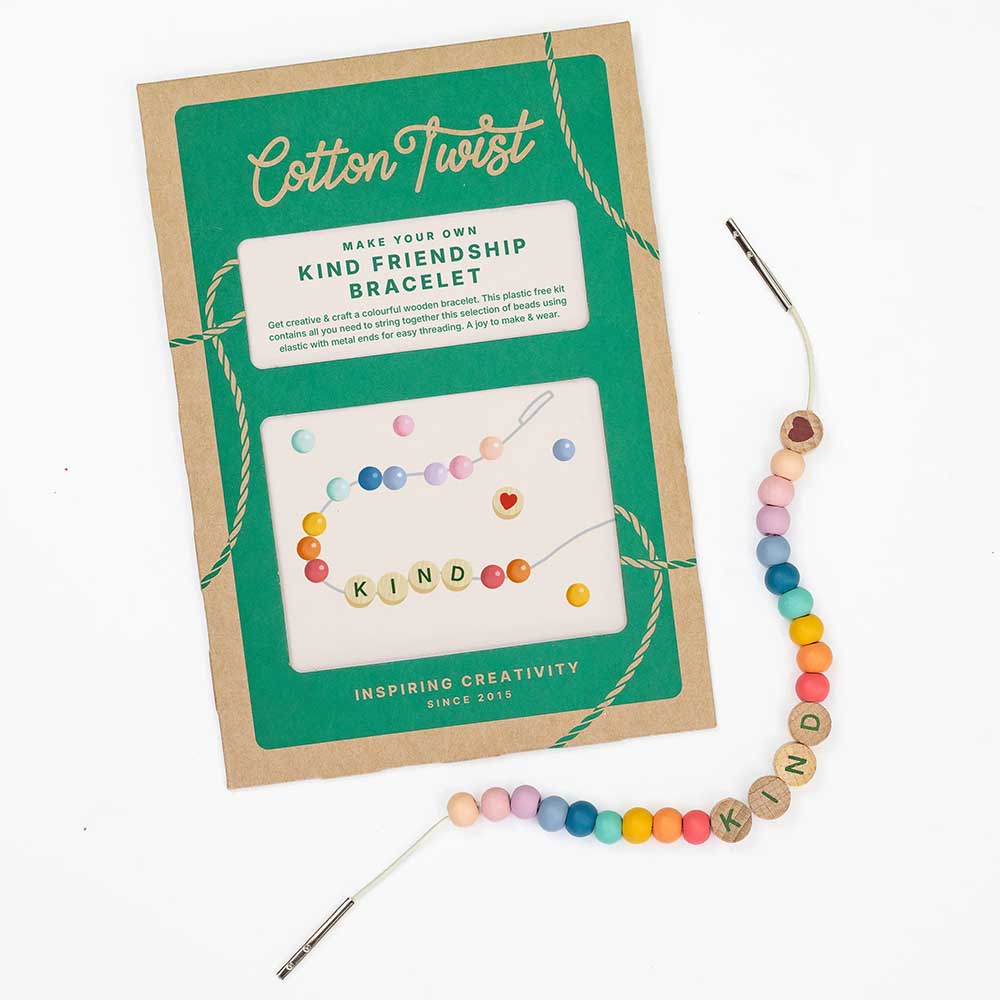 Make Your Own Kind Friendship Bracelet | Complete Sustainable Craft Kit for Kids