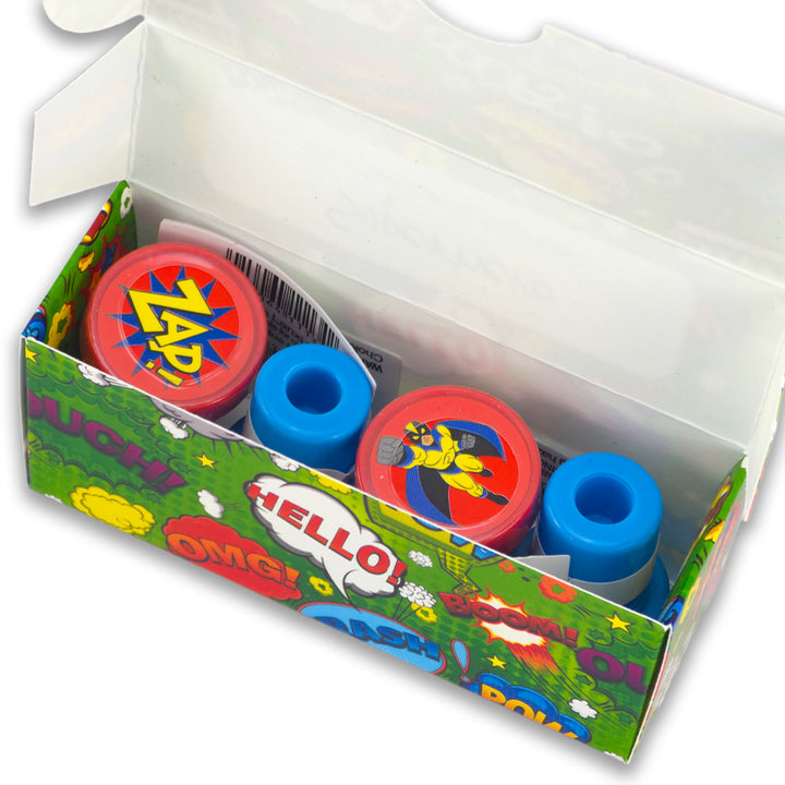 Superhero | 4 Self Inking Stampers for Kids | Cracker Filler | Party Bag Gift