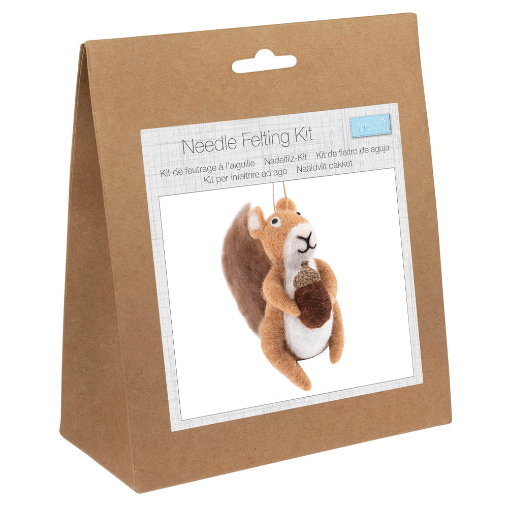 Squirrel &amp; Acorn | Needle Felting Set | Complete Kit