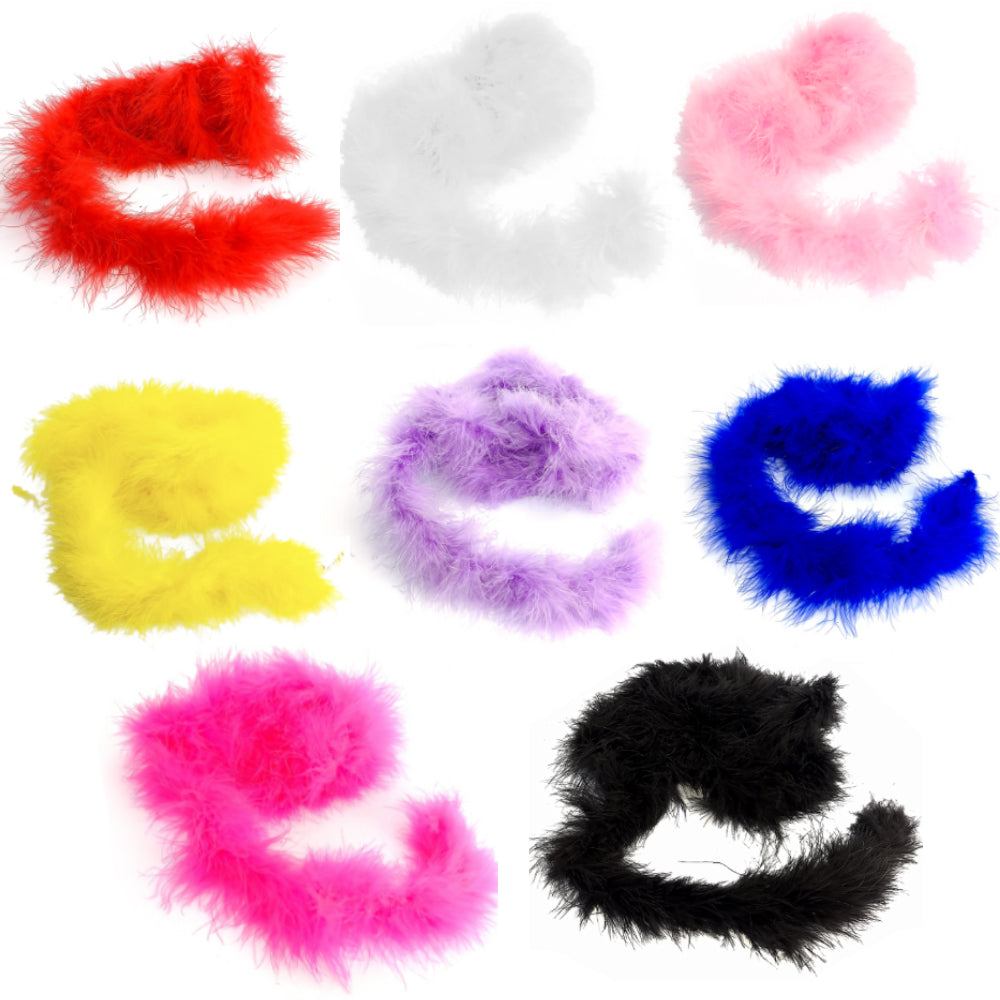 2m Marabou Feather Trim for Crafts | Choice of Colours