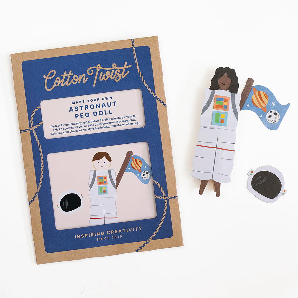 Make Your Own Astronaut Peg Doll | Complete Sustainable Craft Kit for Kids