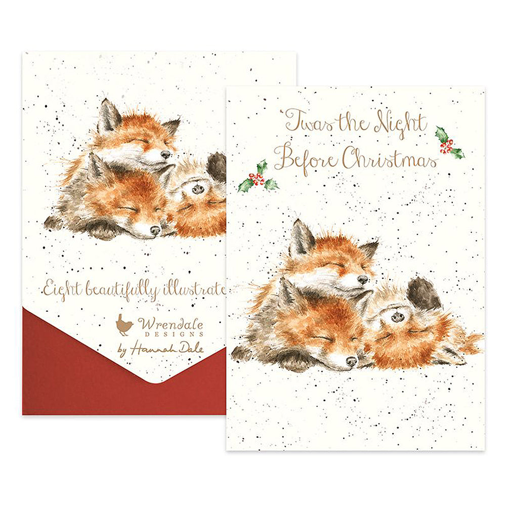 The Night Before Christmas | Fox Cubs | 8 Christmas Cards | Wrendale Designs