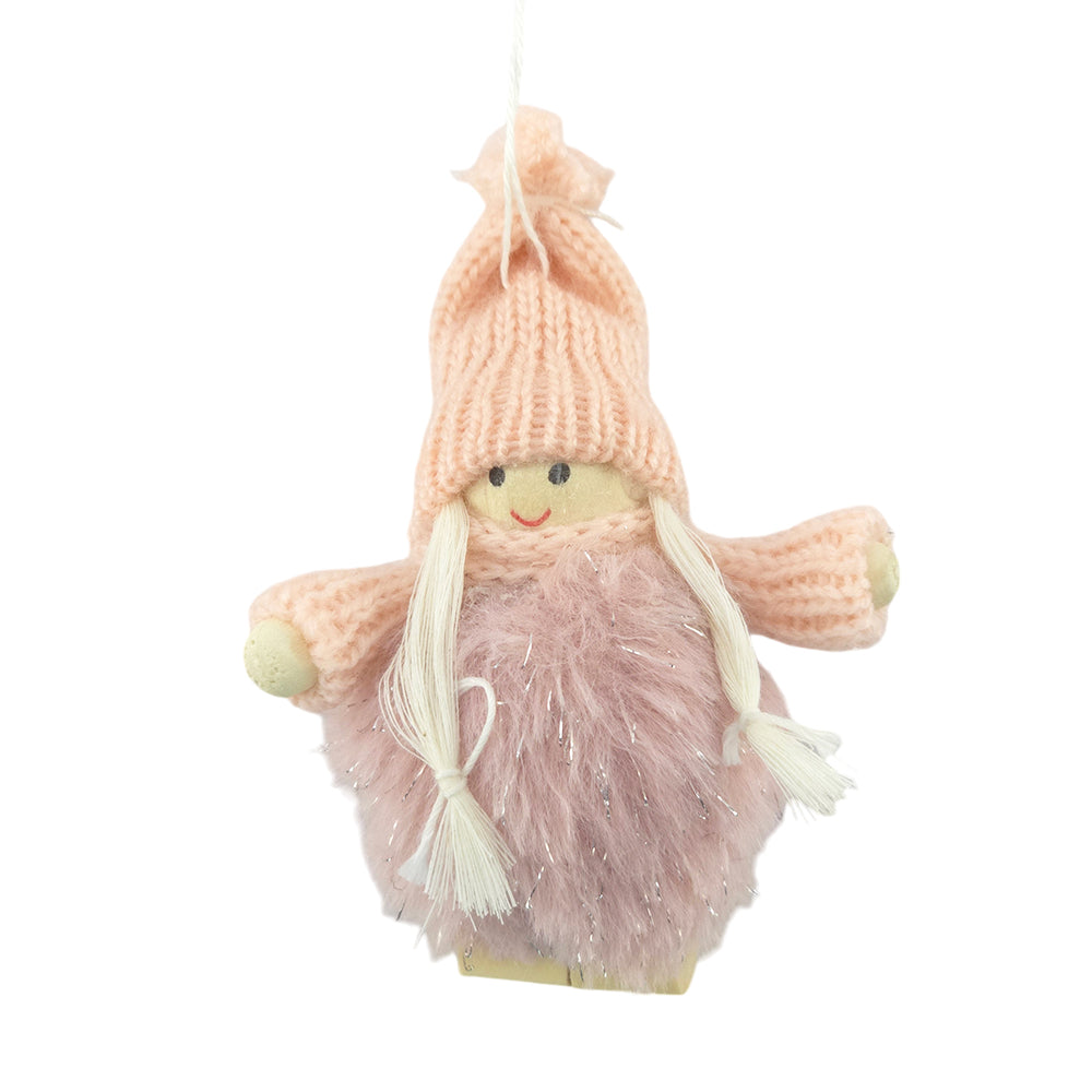 Pastel Pom Pom Style Scandi Christmas Tree Ornament | Single | Cracker Filler | Gisela Graham