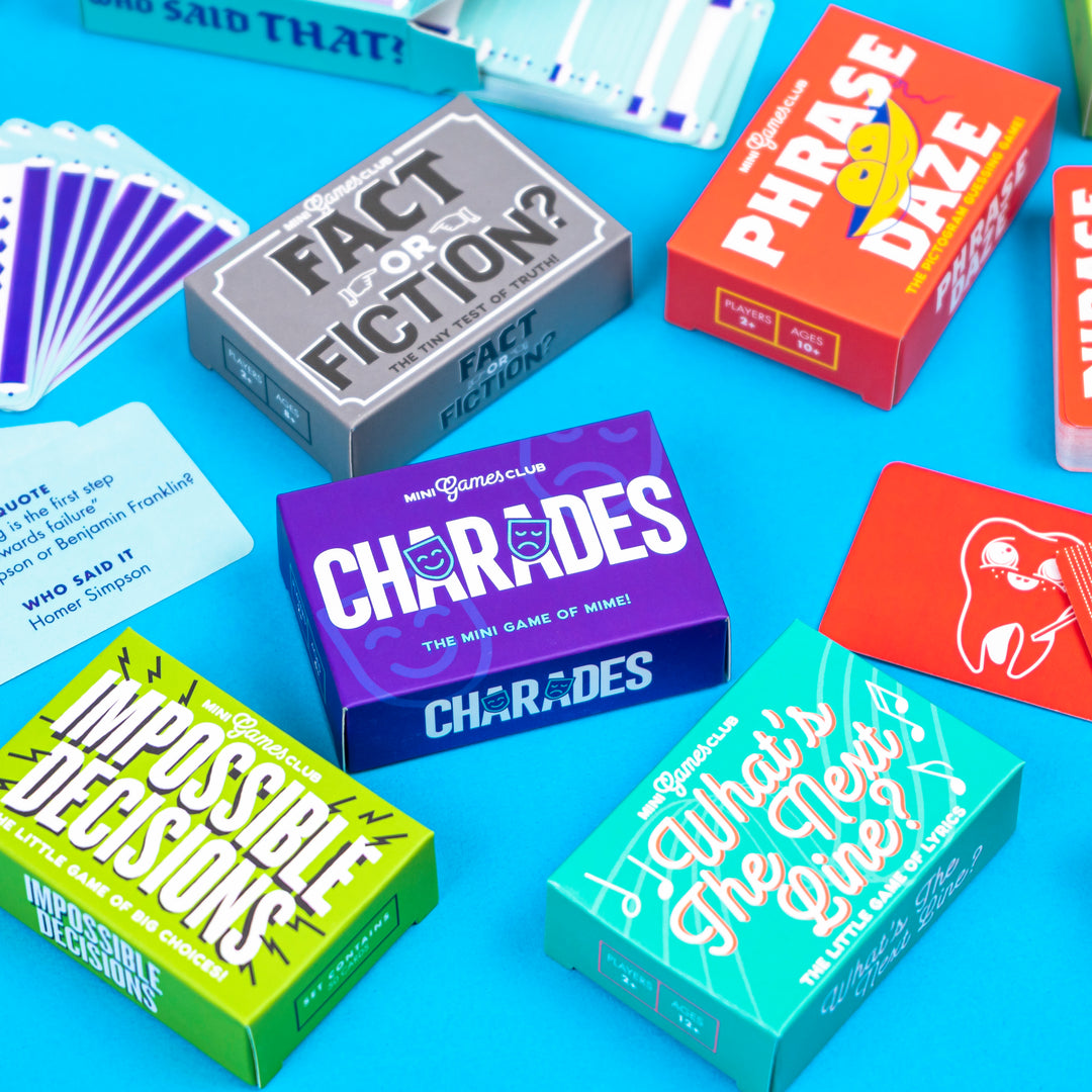 Mini Boxed Card Games | Various Designs | Cracker Filler | Mini Gift