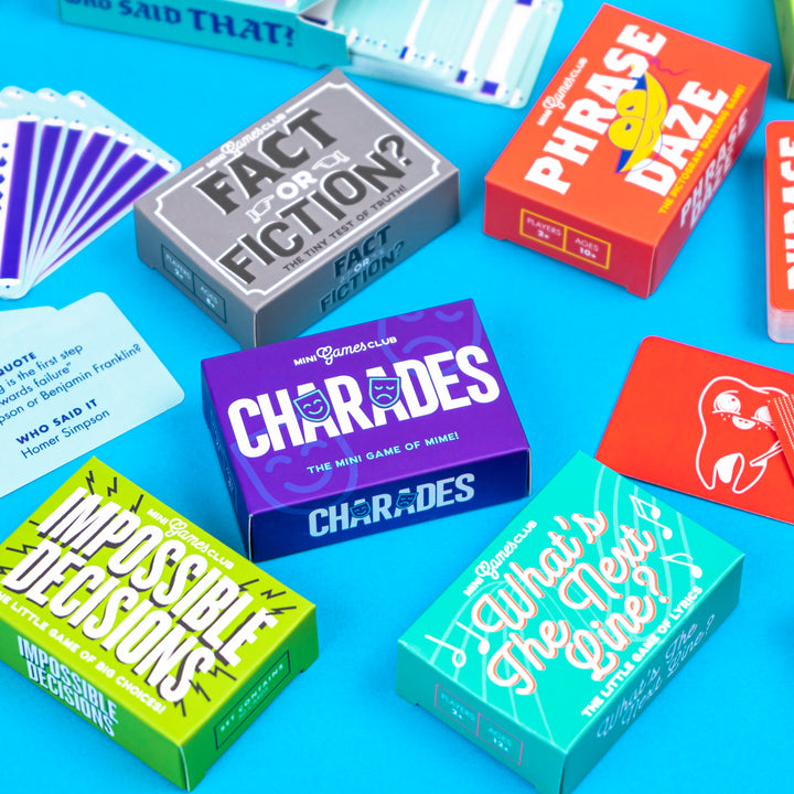 Mini Boxed Card Games | Various Designs | Cracker Filler | Mini Gift