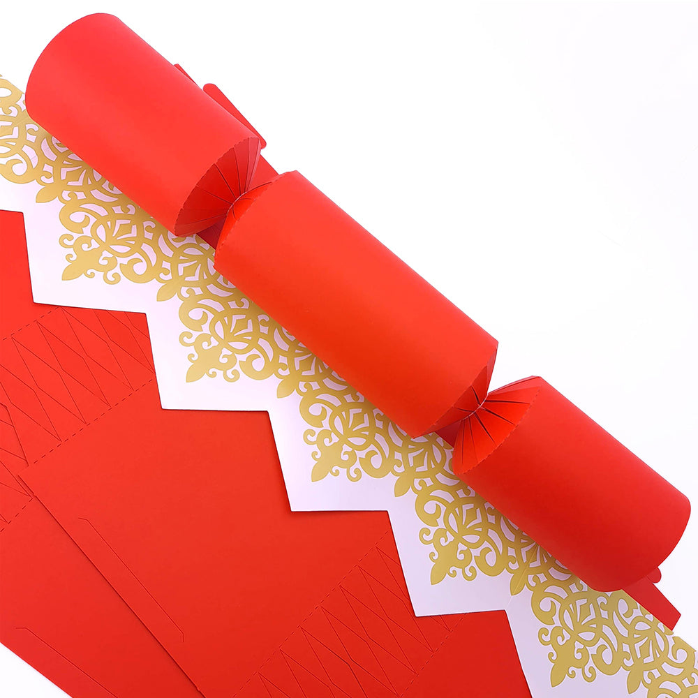 Bright Red | Premium Cracker Making DIY Craft Kits | Make Your Own | Eco Recyclable