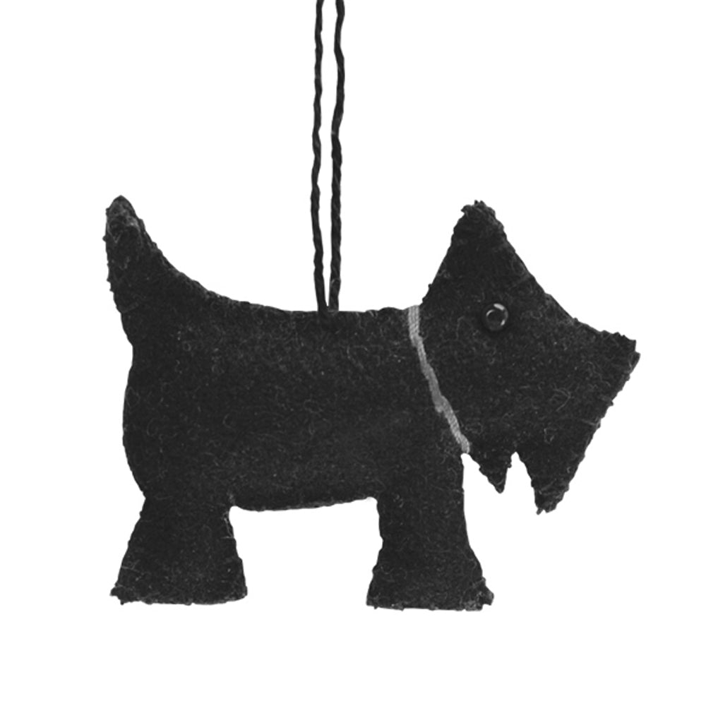4cm Black Felt Scottie Dog | Cracker Filler Gift