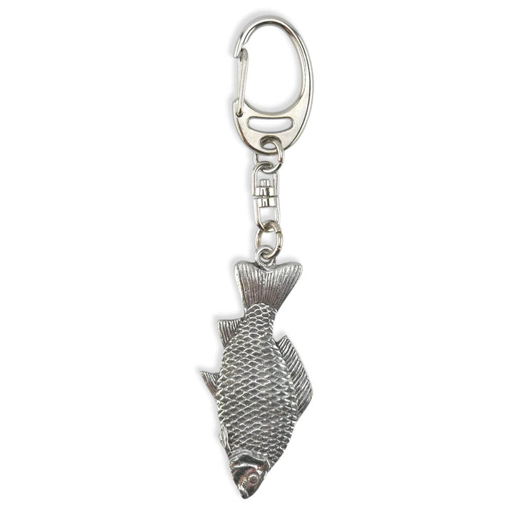Carp Fishing | Chunky English Pewter 3D Keyring | Little Gift | Cracker Filler
