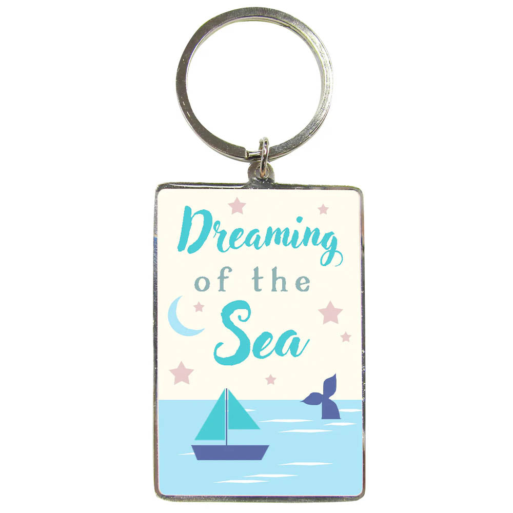 Dreaming of the Sea | Metal Keyring | Little Gift | Cracker Filler