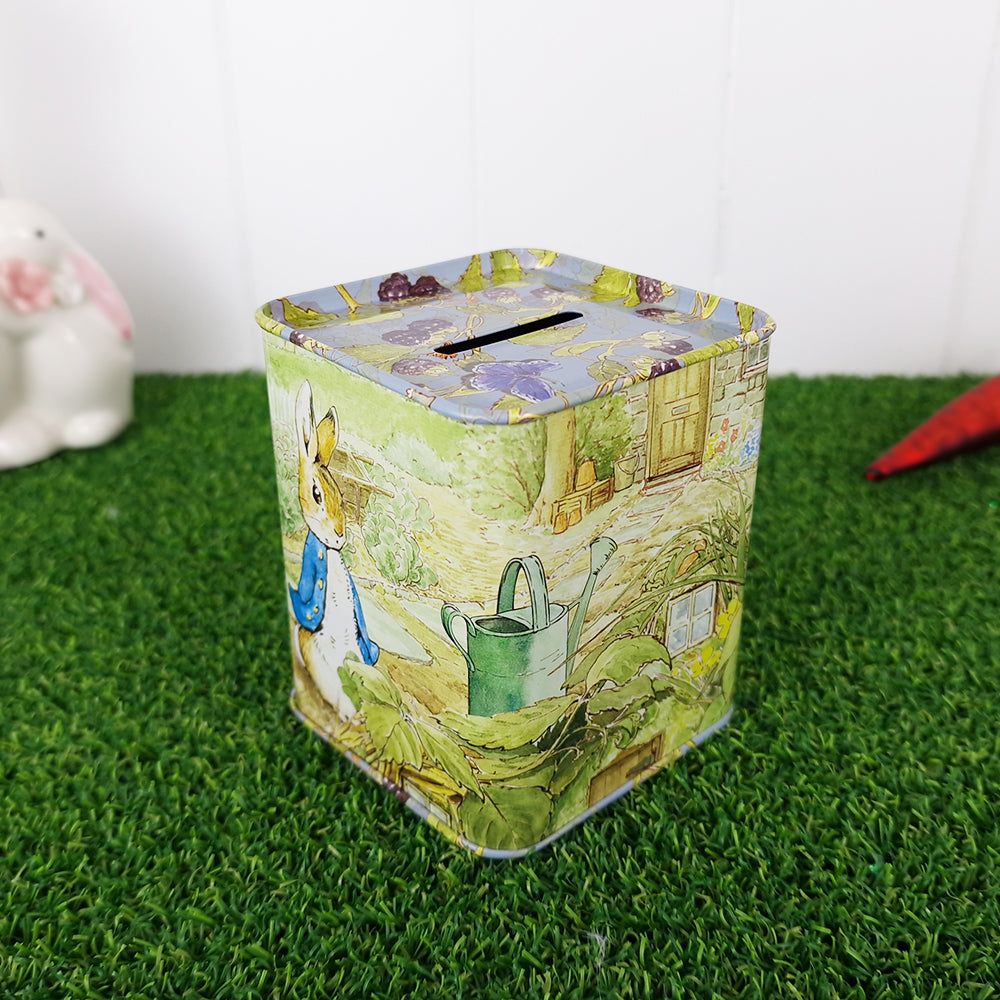 Peter Rabbit Tin Money Box | Piggy Bank | Gift for Kids
