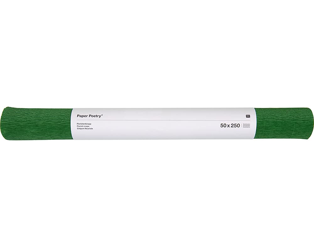 Deep Green Floristry Crepe for Paper Flower Making Crafts