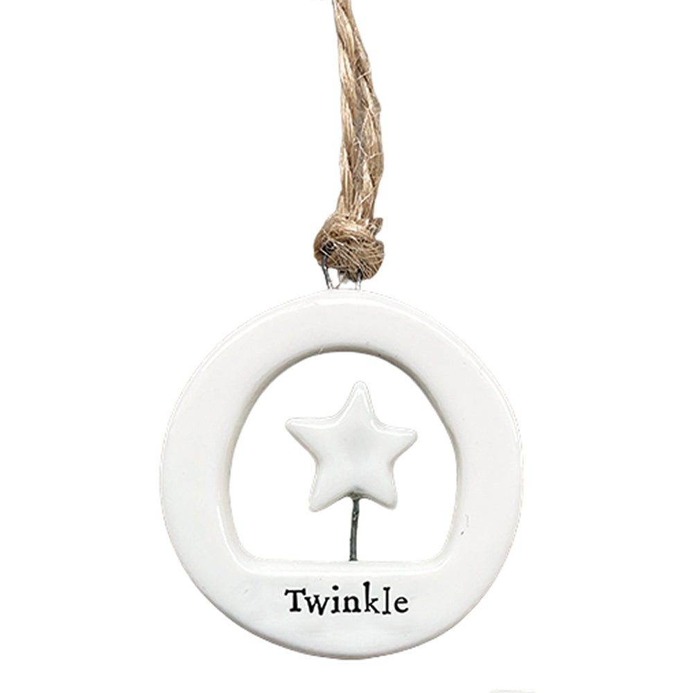Twinkle | Star | Little Ceramic Ornament | Cracker Filler | Mini Gift