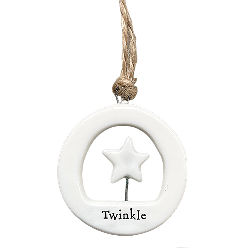 Twinkle | Star | Little Porcelain Ornament | Cracker Filler | Little Gift