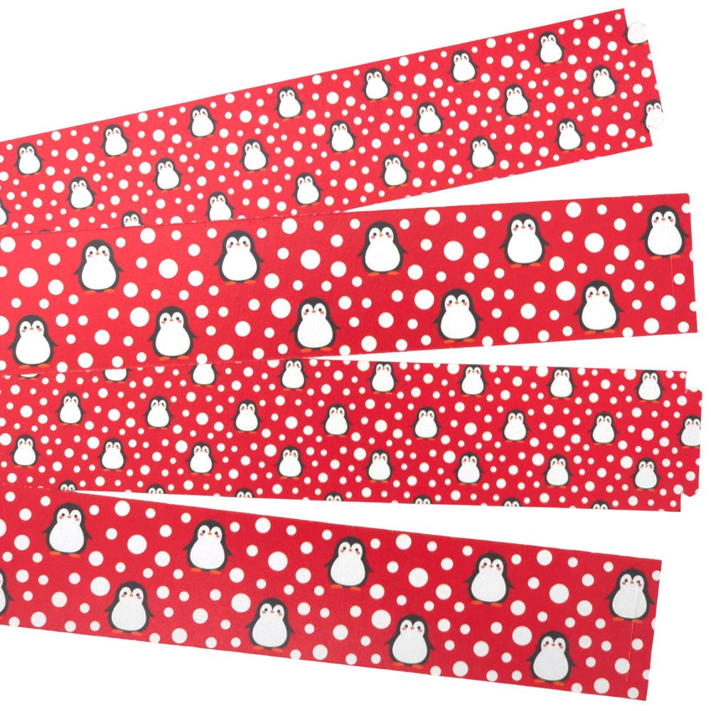 30 Reusable Christmas Paper Chains | Snowtime Penguin | No Glue Needed | 2.5m