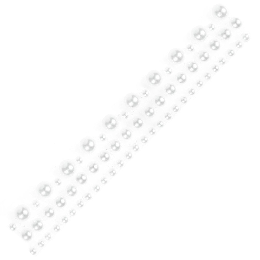 50cm Tape of Pearly Beads | Strip of Stickers for Papercrafts