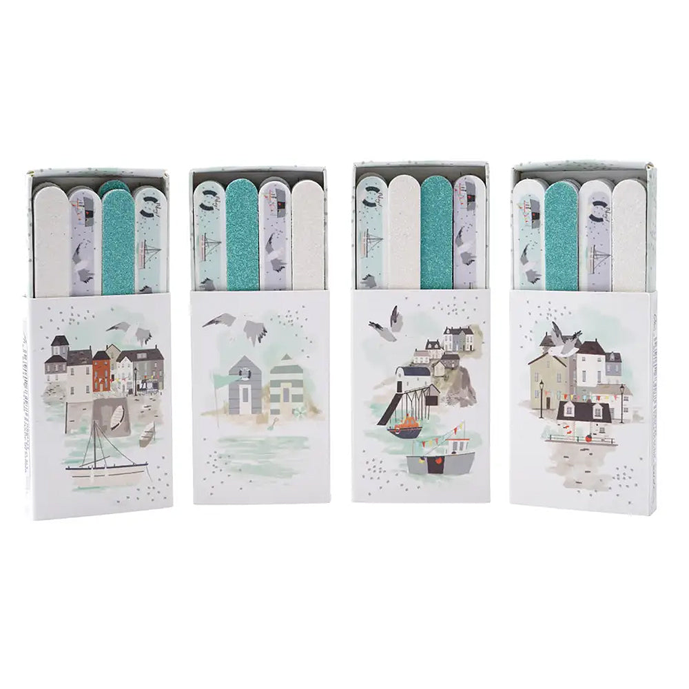 NEW - Coastal Theme Matchbox Style Nail Files | Cracker Filler | Matchbox Gift