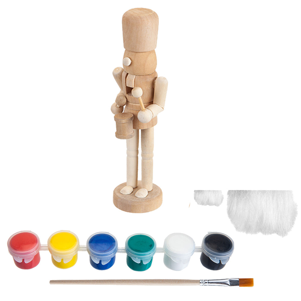 15cm Paint Your Own Wooden Nutcracker | Christmas Craft