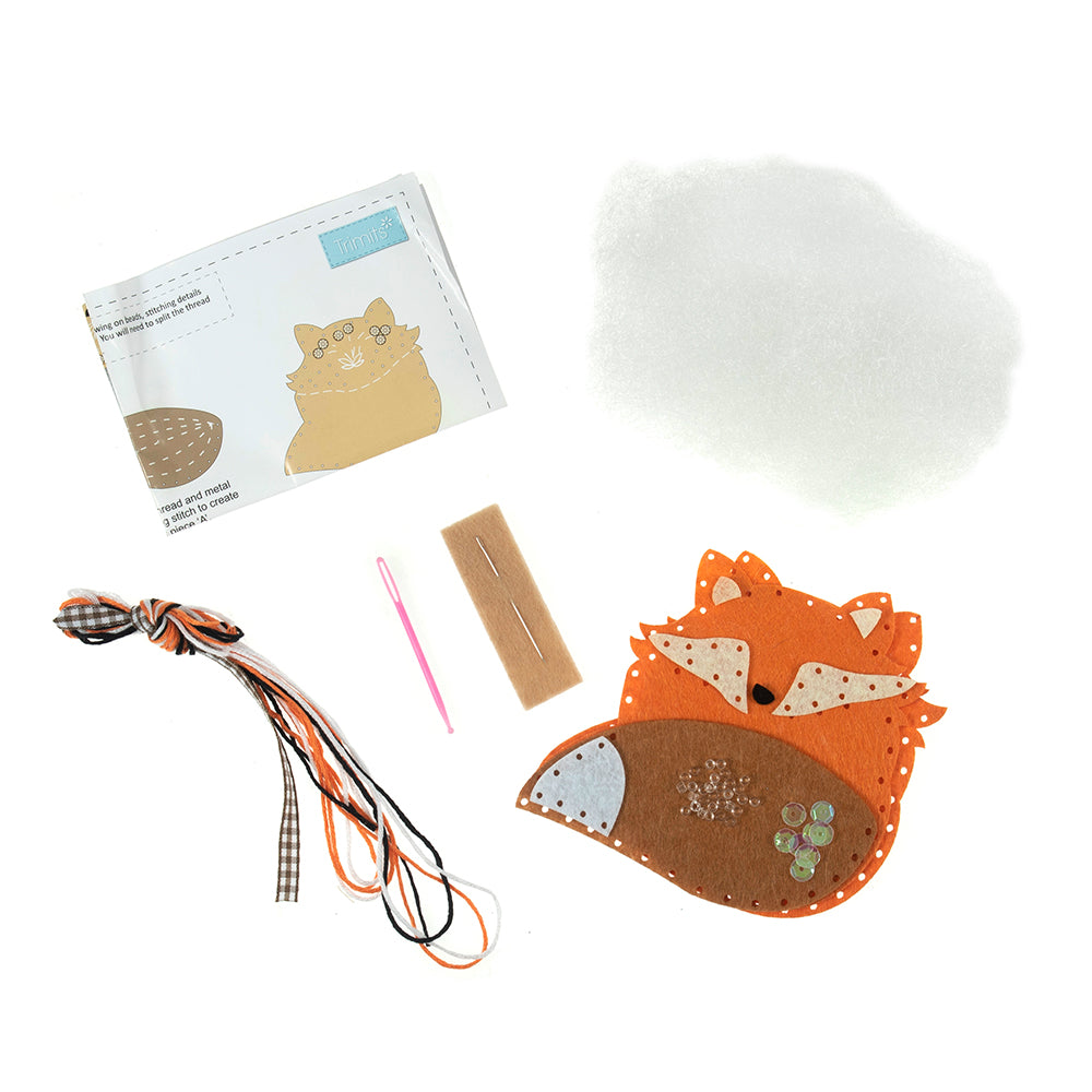 Make Your Own Fox Mini Sewing Craft Kit | Hanging Ornament