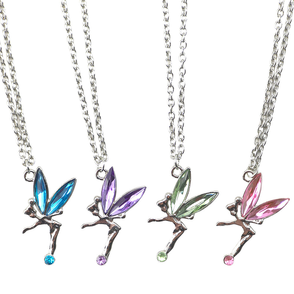 Flying Crystal Fairy Necklace for Girls | Mini Gift | Cracker Filler