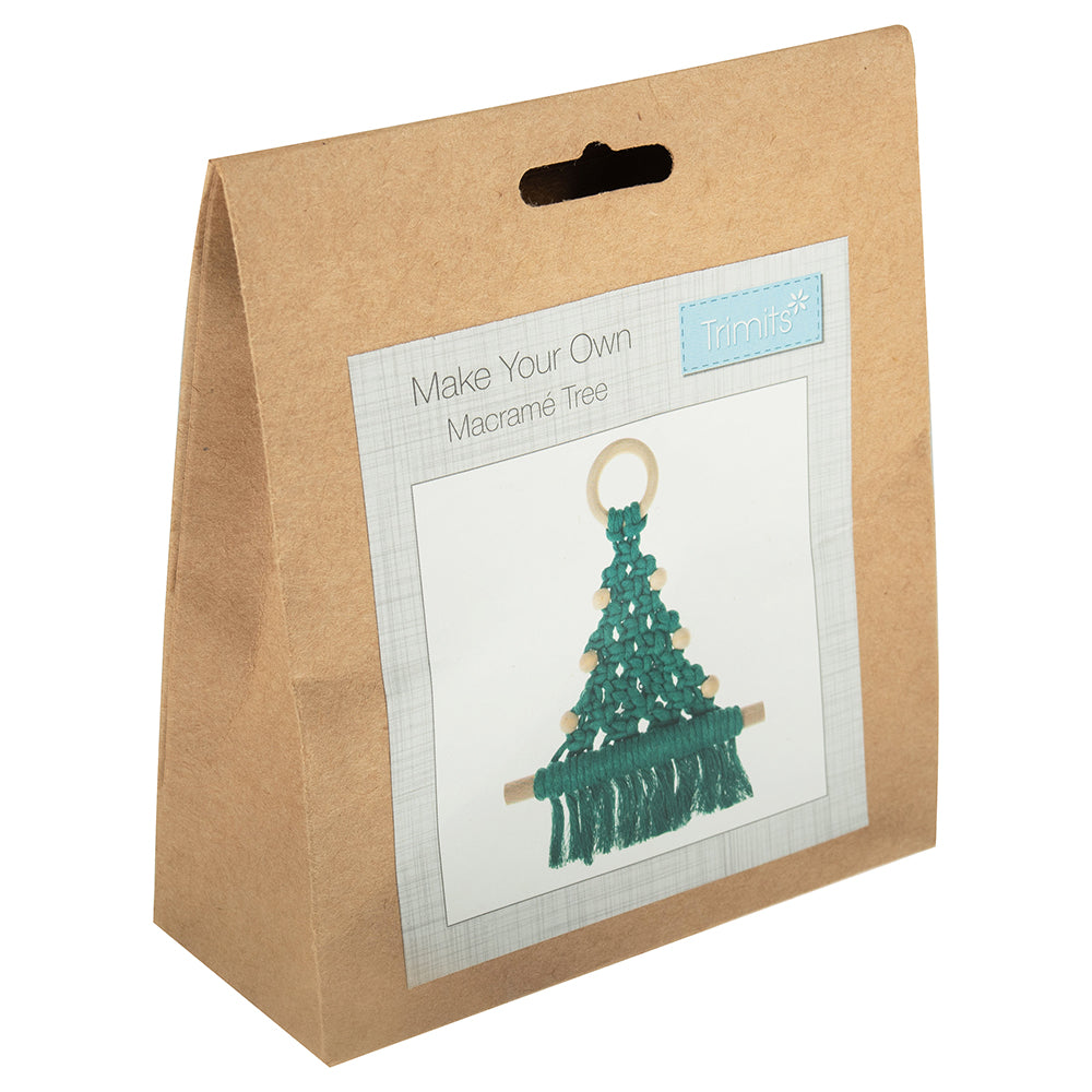 Christmas Tree | Make Your Own Macrame Hanger | Small Craft Kit