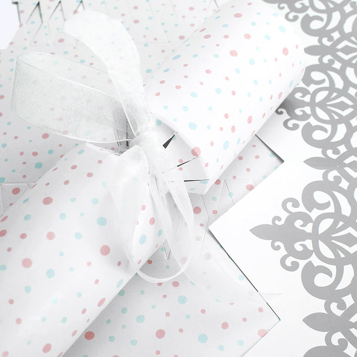 Gender Reveal Polka Dots | Cracker Making Craft Kit | Make &amp; Fill Your Own