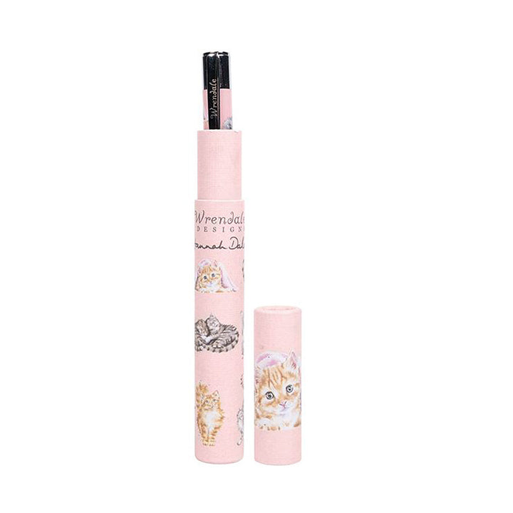 Wrendale Designs Cats Ballpoint Pen in Gift Tube | Cracker Filler | Mini Gift