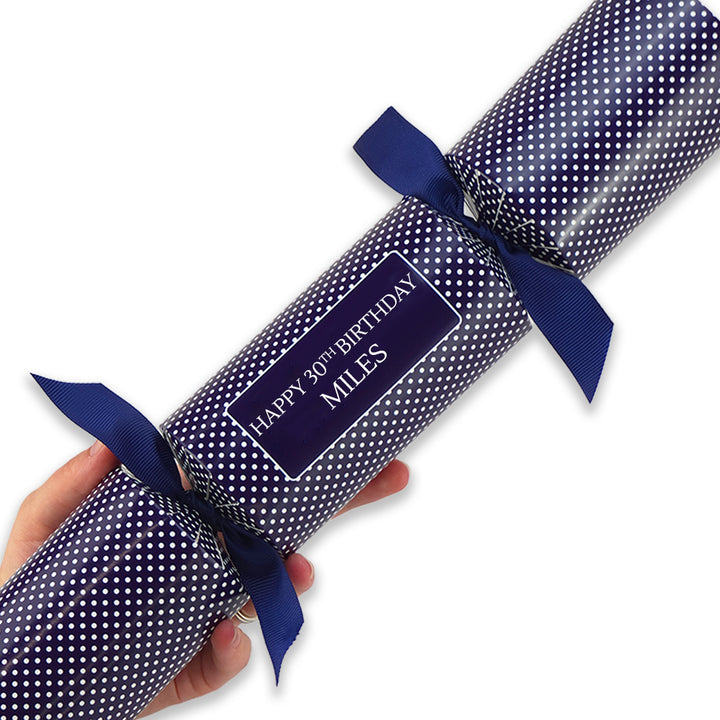 Personalised Milestone Birthday Mini Polka | Cracker Making Kit | Add a Name